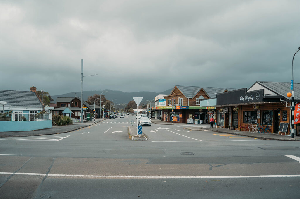 Le petit village de Raumati 