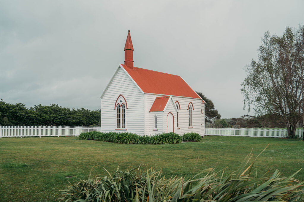 Burnside Church, la petite église juste sur notre route