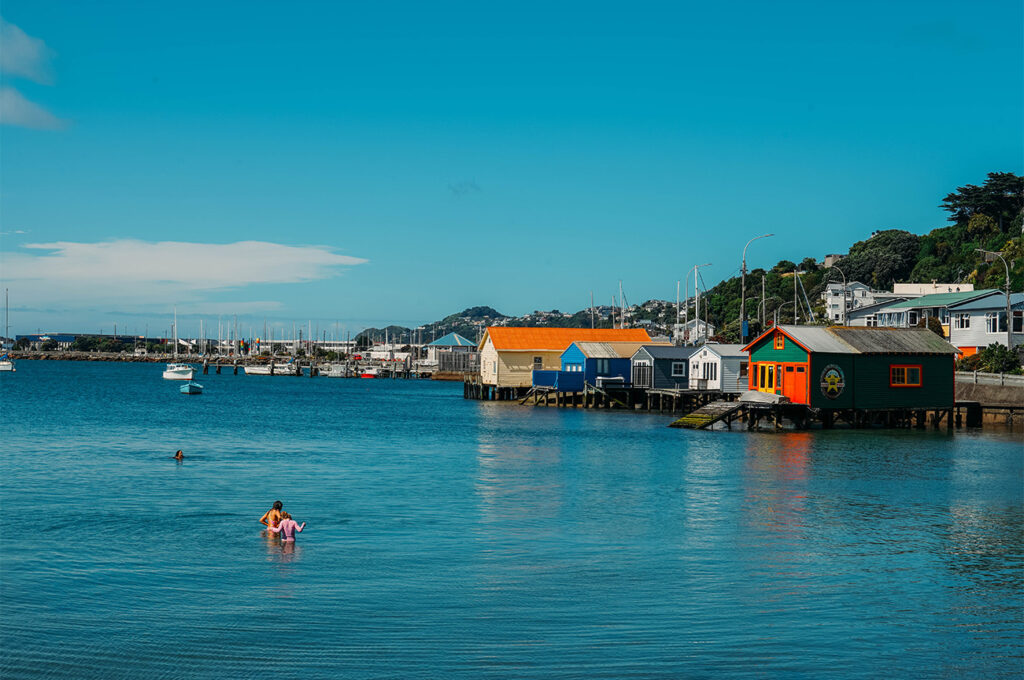 Promenade le long de Evans Bay