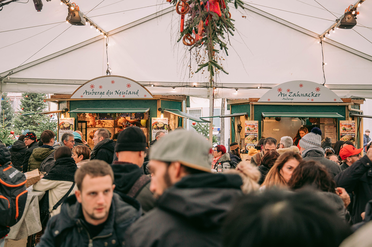 Colmar a noel que voir_Les marchés de noël de Colmar_Le marché gourmand