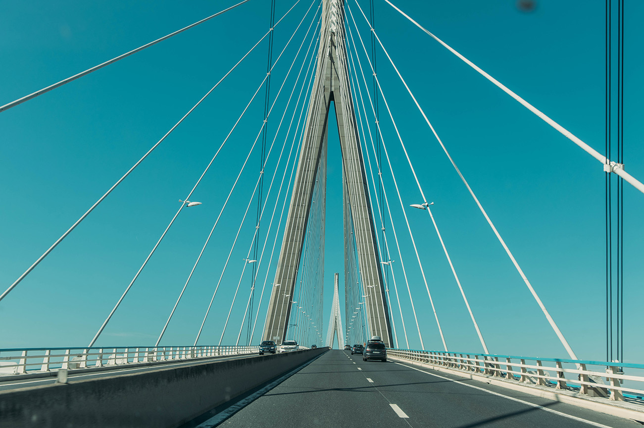 Une journée à Honfleur_Passage obligé sur le Pont de Normandie